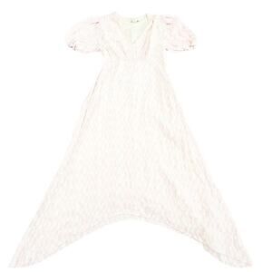 Club Monaco Short Sleeve Checkered Plaid Pink Cream Dress Size 6